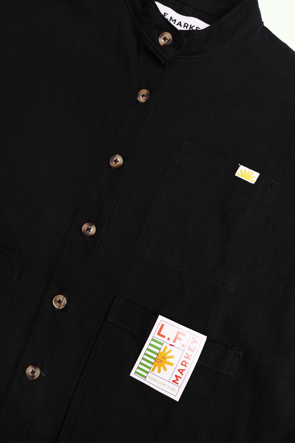 Wide Chore Coat Black