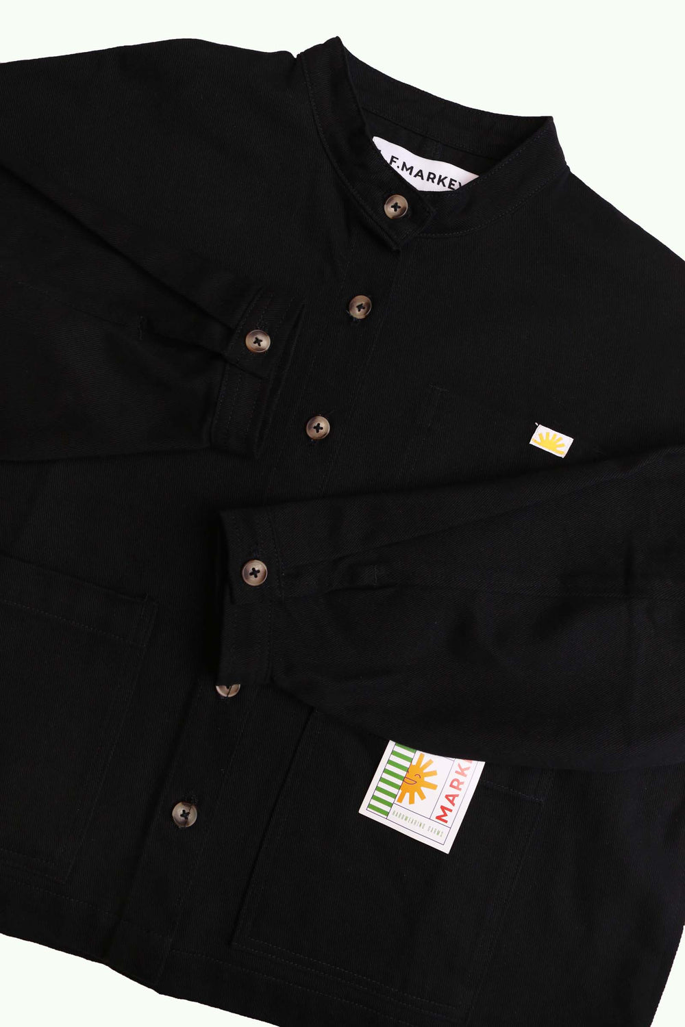 Wide Chore Coat Black
