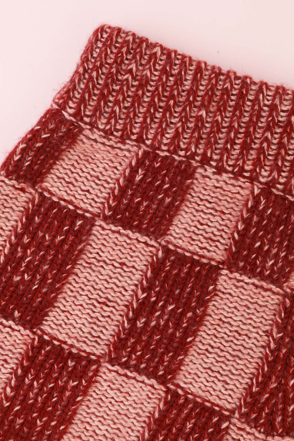 Raven Knit Shorts Brick Check
