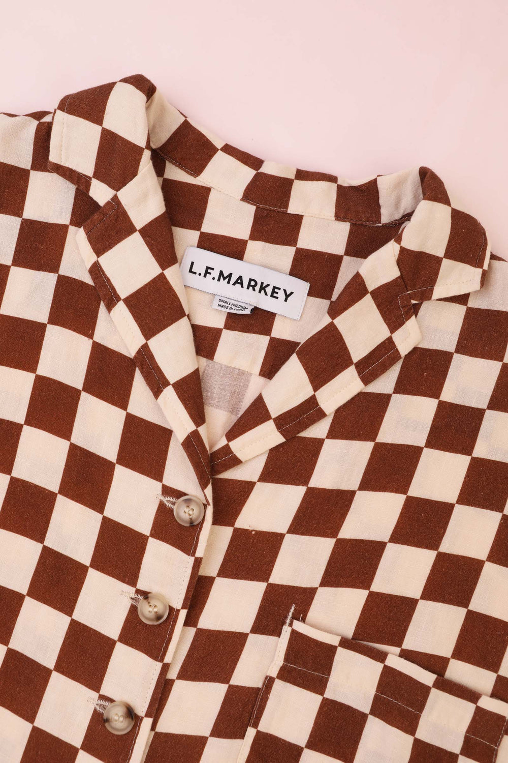 Maxim Shirt Printed Chestnut Check