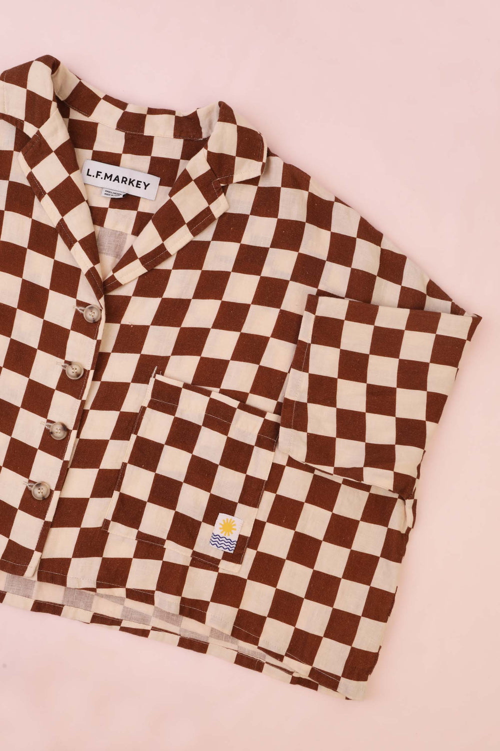 Maxim Shirt Printed Chestnut Check