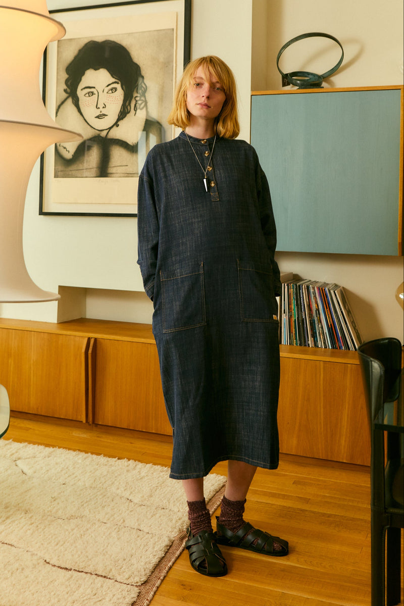 Ansel Shirtdress Indigo