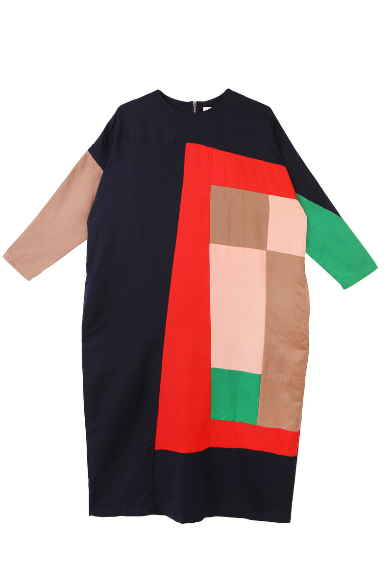 Aldon Dress Rubik Patchwork