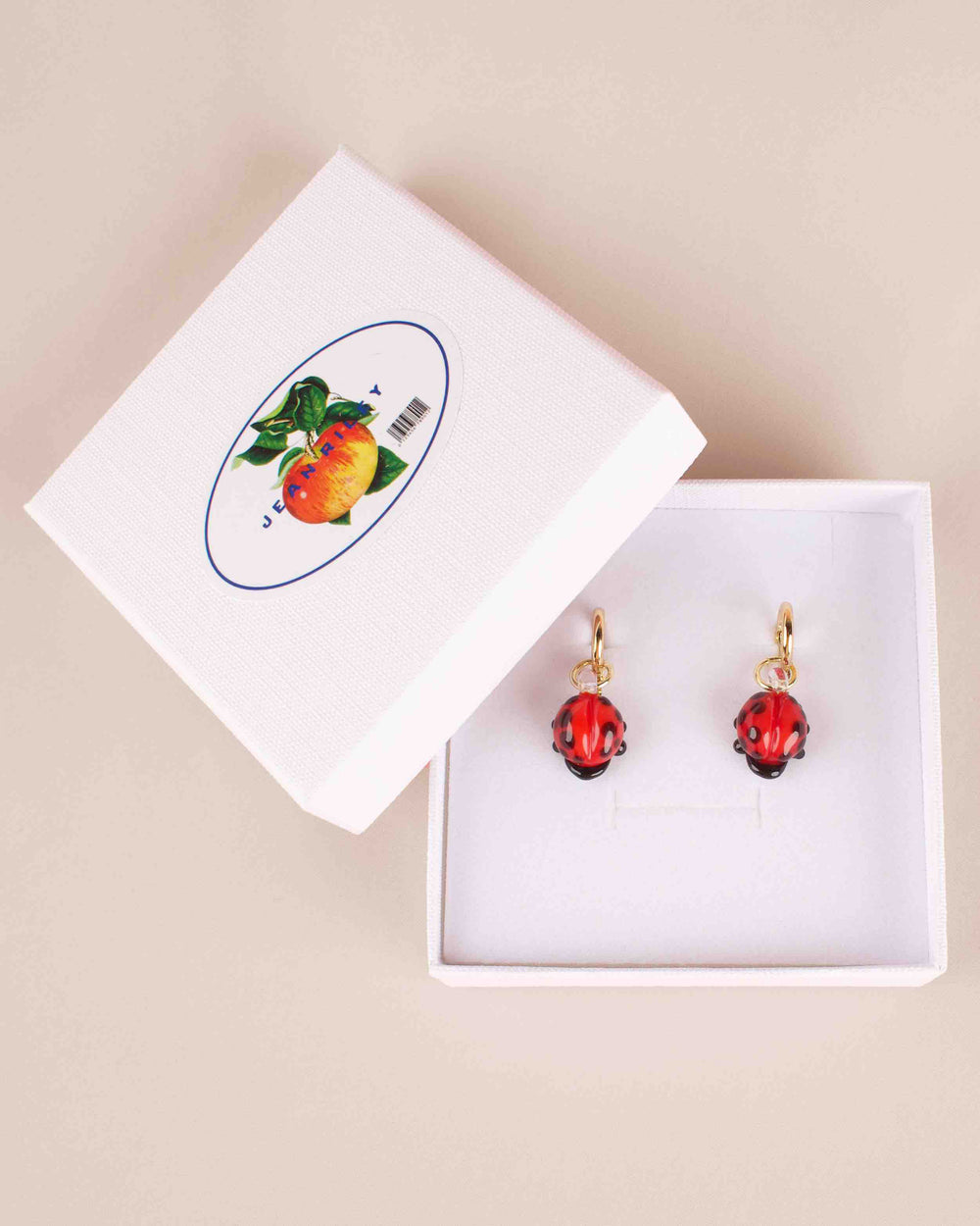 Love Bug Hoops Red/Black