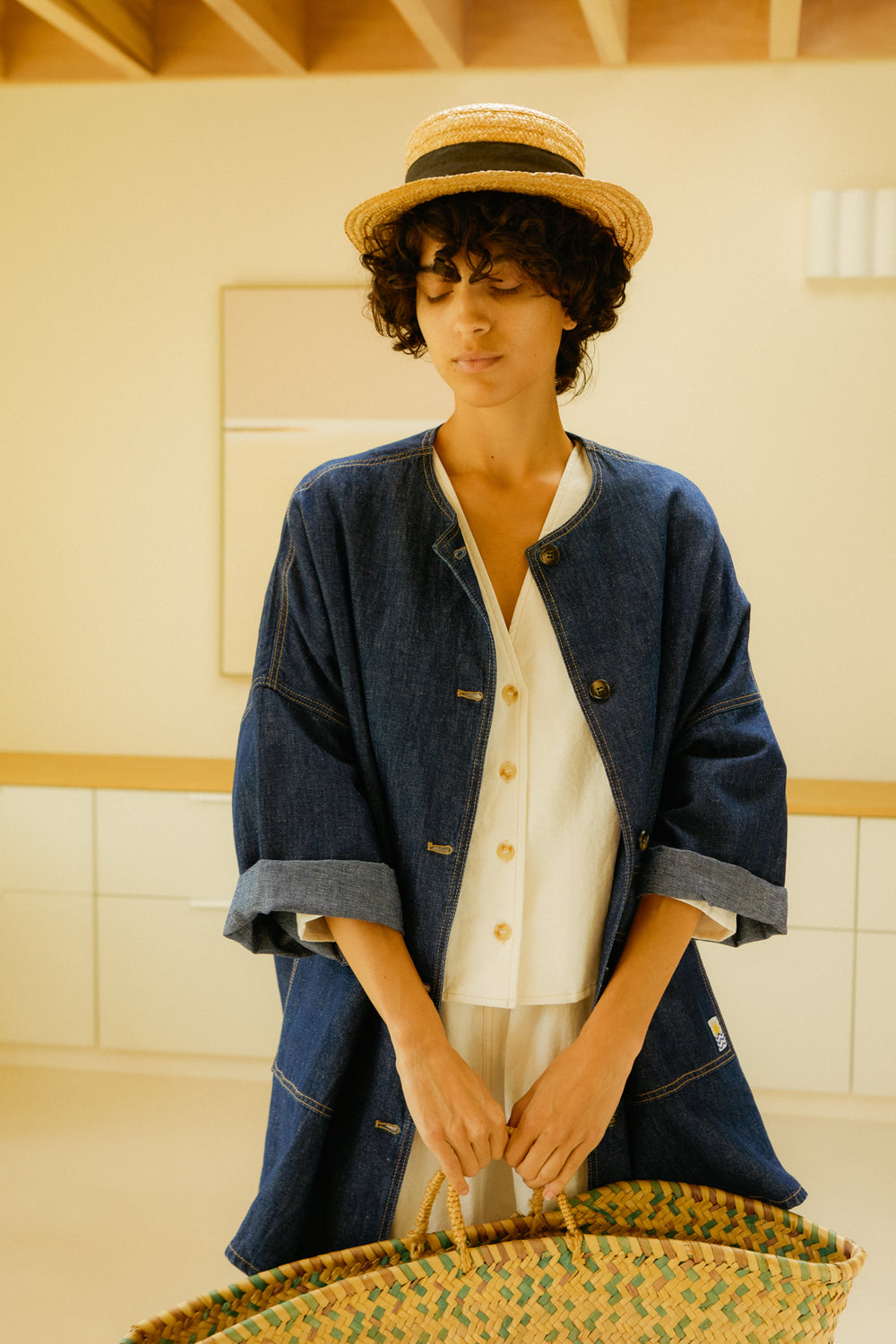 Lowe Jacket Denim Chambray