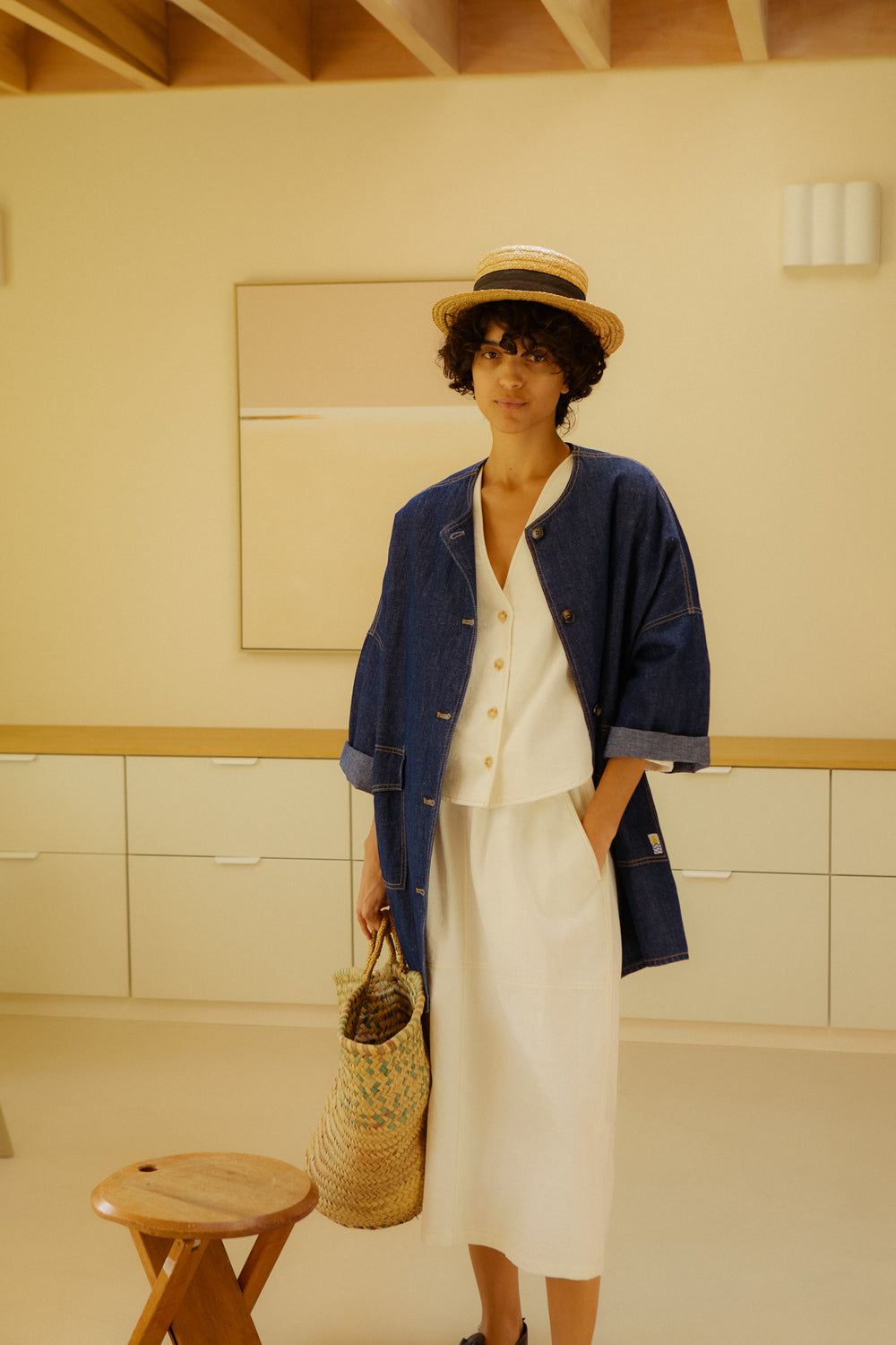 Lowe Jacket Denim Chambray