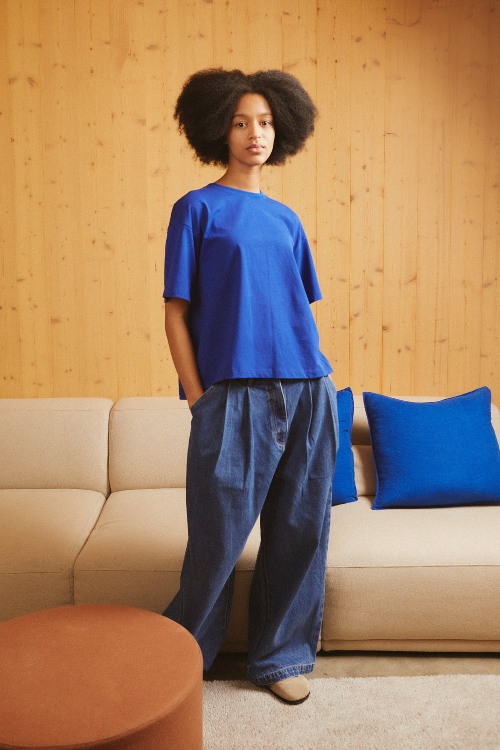 Myles Jean Mid Blue