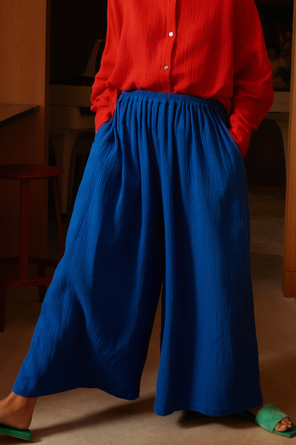 Valen Trouser Cobalt