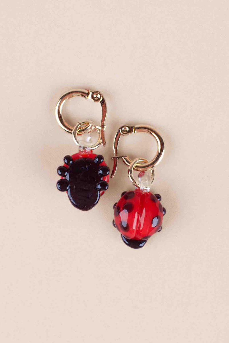 Love Bug Hoops Red/Black