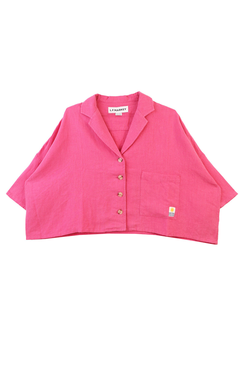 Maxim Linen Shirt Fuchsia