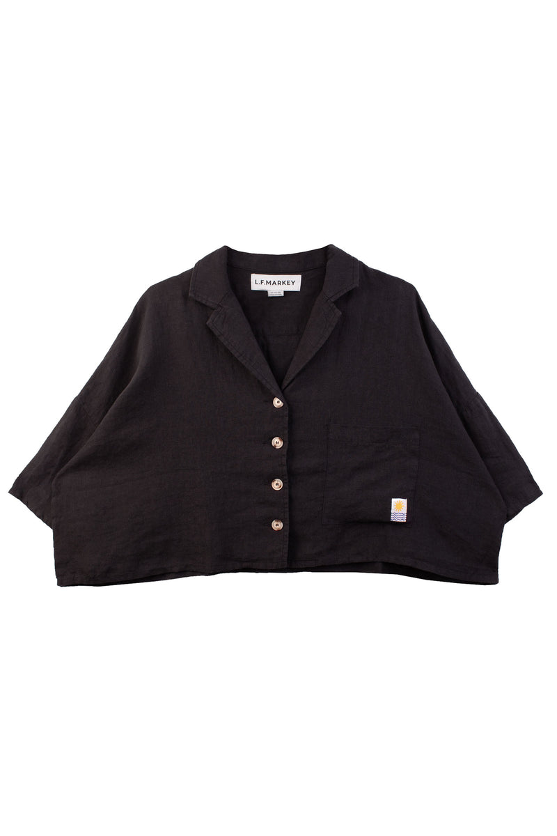 Maxim Linen Shirt Black