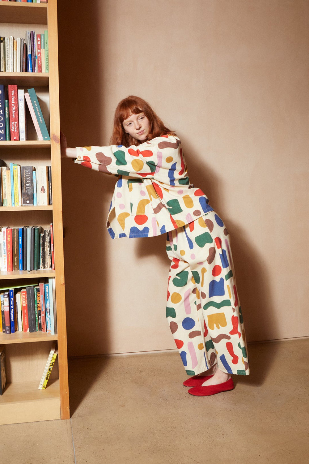 Oversized Chore Coat Printed