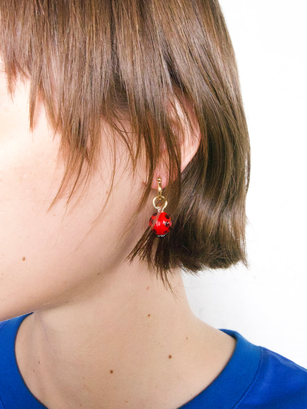 Love Bug Hoops Red/Black