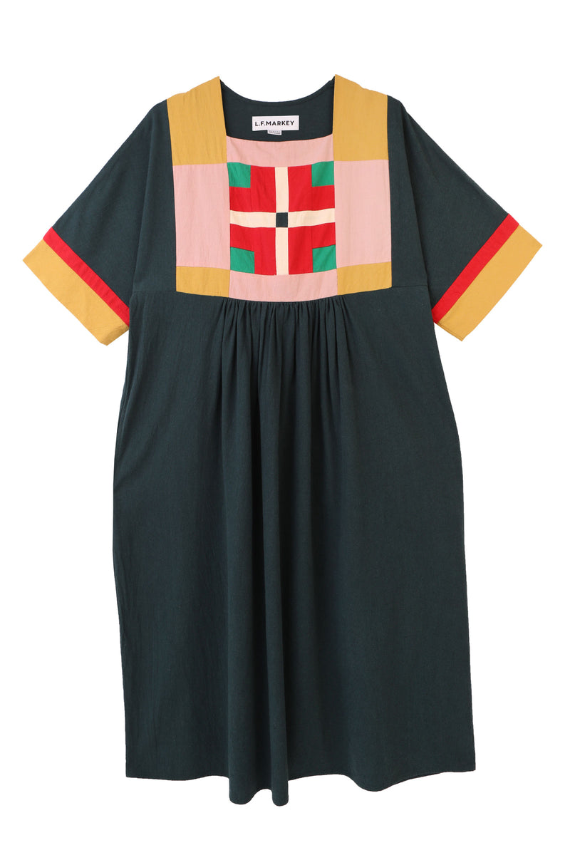 Rafe Dress Forest Patchwork