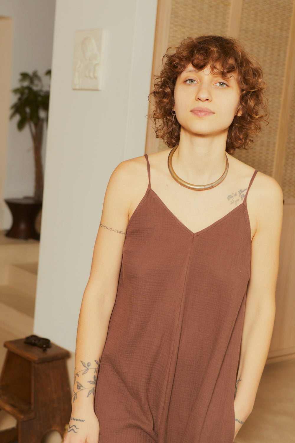 TINEKE JUMPSUIT CHOCOLATE