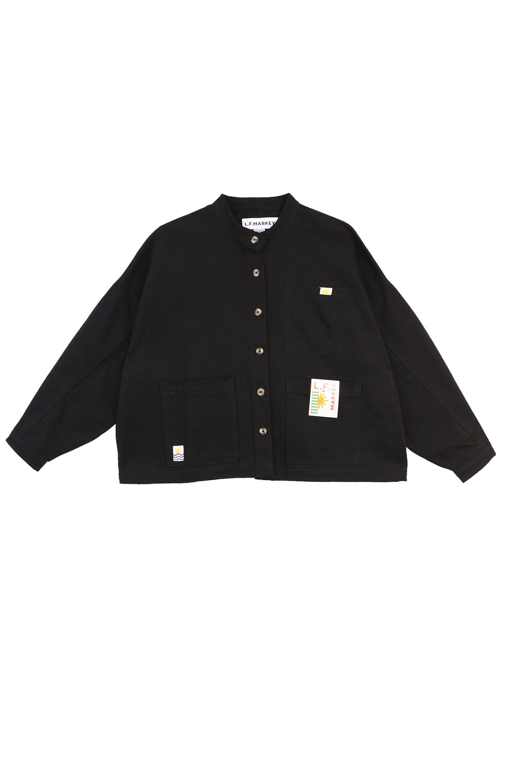 Wide Chore Coat Black