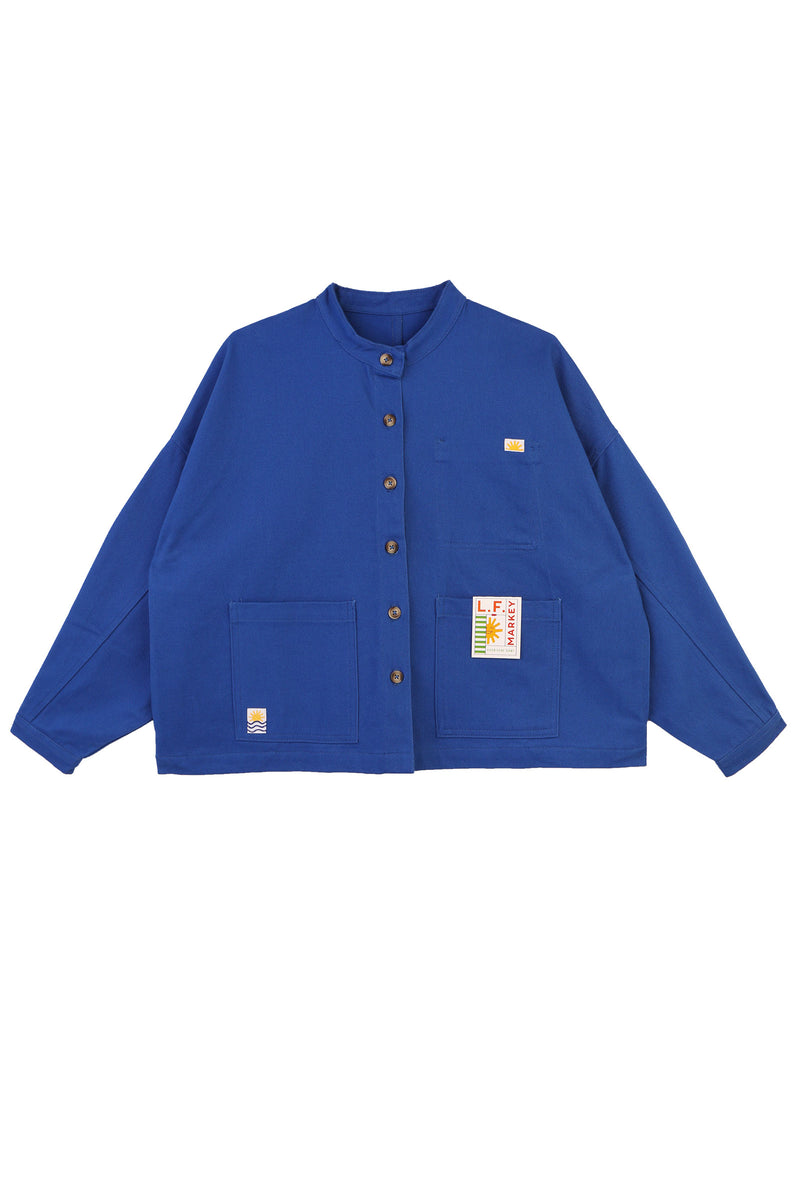 Wide Chore Coat Cobalt